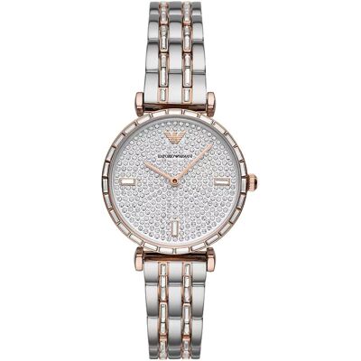 Emporio Armani AR11293 Gianni Tweekleurig Dameshorloge One Size Emporio Armani AR11293 Gianni Tweekleurig Dameshorloge One Size