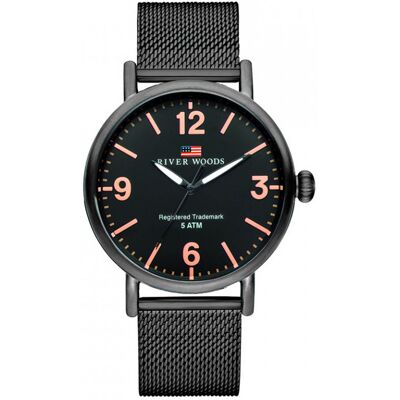River Woods Delaware herenhorloge Zwart RW420035 One Size River Woods Delaware herenhorloge Zwart RW420035 One Size
