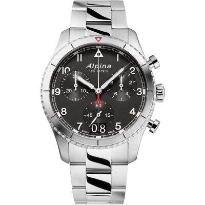 Alpina Startimer Piloot Heren Zilveren Horloge AL-372BW4S26B One Size Alpina Startimer Piloot Heren Zilveren Horloge AL-372BW4S26B One Size
