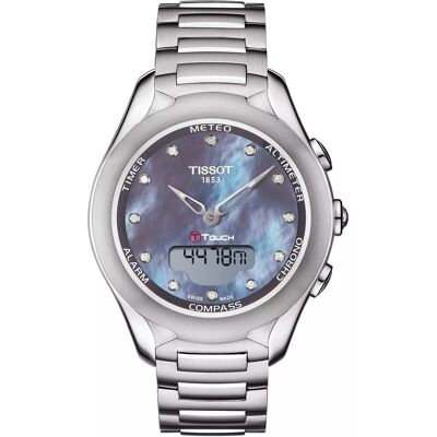 Tissot T-touch Solar Dames Zilveren Horloge T0752201110601 One Size Tissot T-touch Solar Dames Zilveren Horloge T0752201110601 One Size