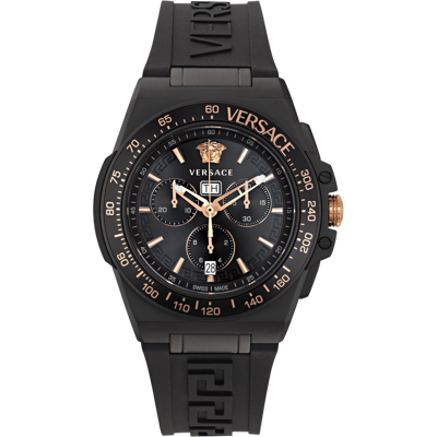 Versace Greca Extreme Chrono Heren Zwarte Horloge VE7H00323 One Size Versace Greca Extreme Chrono Heren Zwarte Horloge VE7H00323 One Size