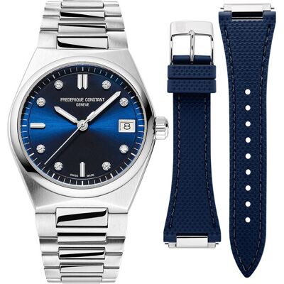 Frederique Constant Frédérique Constant Highlife Dames Zilveren Horloge FC-240ND2NH26B One Size Frederique Constant Frédérique Constant Highlife Dames Zilveren Horloge FC-240ND2NH26B One Size