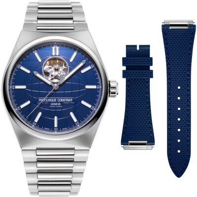 Frederique Constant Frédérique Constant Highlife Heart Beat Heren Zilveren Horloge FC-310N4NH6B One Size Frederique Constant Frédérique Constant Highlife Heart Beat Heren Zilveren Horloge FC-310N4NH6B One Size