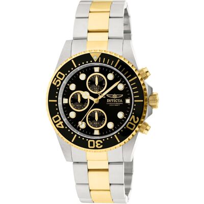 Invicta Pro Diver 1772 Heren Horloge - Quartz Uurwerk - Roestvrij Staal met zwarte Wijzerplaat - 43mm One Size Invicta Pro Diver 1772 Heren Horloge - Quartz Uurwerk - Roestvrij Staal met zwarte Wijzerplaat - 43mm One Size