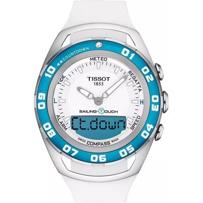 Tissot T-touch Sailing Heren Witte Horloge T0564202701100 One Size Tissot T-touch Sailing Heren Witte Horloge T0564202701100 One Size