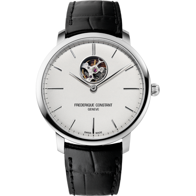 Frederique Constant Frédérique Constant Slimline Heart Beat Heren Zwarte Horloge FC-312S4S6 One Size Frederique Constant Frédérique Constant Slimline Heart Beat Heren Zwarte Horloge FC-312S4S6 One Size