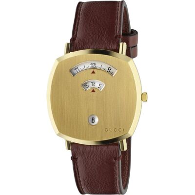 Gucci YA157411 Grip Quartz Unisex horloge One Size Gucci YA157411 Grip Quartz Unisex horloge One Size