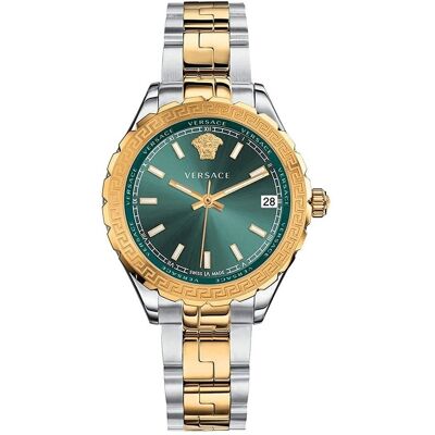 Versace V12050015 Dames Hellenyium Tweekleurig Groen Horloge One Size Versace V12050015 Dames Hellenyium Tweekleurig Groen Horloge One Size