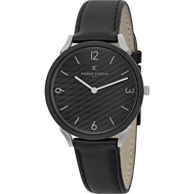 Pierre Cardin Pigalle Stripes herenhorloge Zwart CPI.2018 One Size Pierre Cardin Pigalle Stripes herenhorloge Zwart CPI.2018 One Size