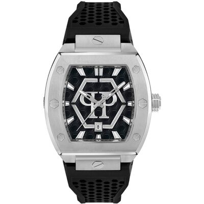 Philipp Plein The Hexagon Phantom Heren Horloge Zwart PWPUA0524 One Size Philipp Plein The Hexagon Phantom Heren Horloge Zwart PWPUA0524 One Size