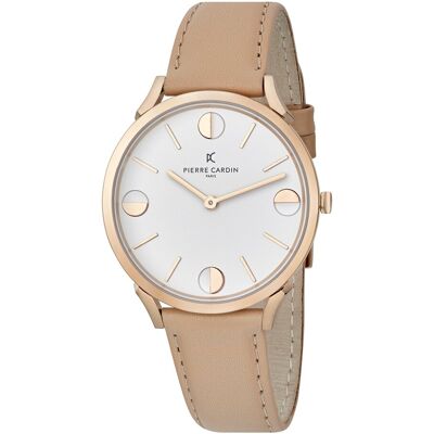 Pierre Cardin Pigalle Half Moon Unisex Horloge Beige CPI.2011 One Size Pierre Cardin Pigalle Half Moon Unisex Horloge Beige CPI.2011 One Size