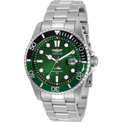 Invicta Pro Diver 30808 Heren Horloge - Quartz Uurwerk - Roestvrij Staal met groene Wijzerplaat - 43mm One Size Invicta Pro Diver 30808 Heren Horloge - Quartz Uurwerk - Roestvrij Staal met groene Wijzerplaat - 43mm One Size