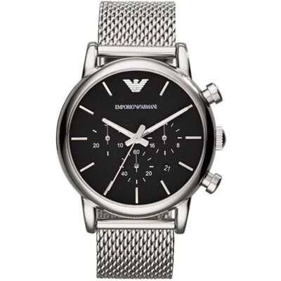 Emporio Armani Luigi Heren Horloge Zilverkleurig AR1811 One Size Emporio Armani Luigi Heren Horloge Zilverkleurig AR1811 One Size