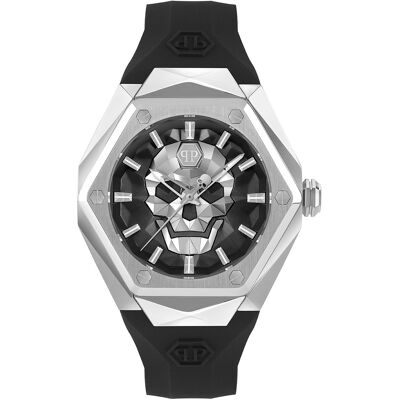 Philipp Plein De $kull Spikes Heren Zwarte Horloge PWPWA0124 One Size Philipp Plein De $kull Spikes Heren Zwarte Horloge PWPWA0124 One Size