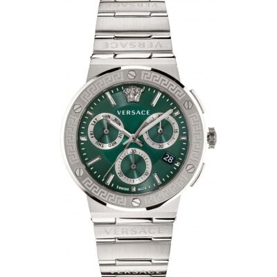 Versace VEZ900121 Greca Logo Chrono Luxe Herenhorloge One Size Versace VEZ900121 Greca Logo Chrono Luxe Herenhorloge One Size