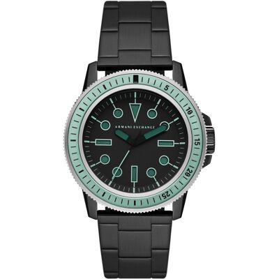 Armani Exchange Leonardo herenhorloge Zwart AX1858 One Size Armani Exchange Leonardo herenhorloge Zwart AX1858 One Size