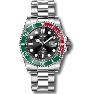 Invicta Pro Diver 44706 Heren Horloge - Quartz Uurwerk - Roestvrij Staal met zwarte Wijzerplaat - 43mm One Size Invicta Pro Diver 44706 Heren Horloge - Quartz Uurwerk - Roestvrij Staal met zwarte Wijzerplaat - 43mm One Size