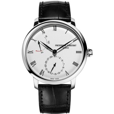 Frederique Constant Frédérique Constant Slimline Heren Horloge Zwart FC-723WR3S6 One Size Frederique Constant Frédérique Constant Slimline Heren Horloge Zwart FC-723WR3S6 One Size