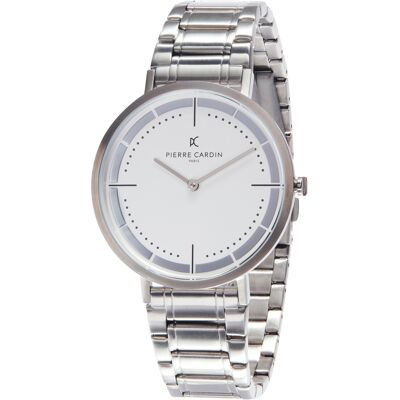 Pierre Cardin Belleville Park herenhorloge Zilverkleurig CBV.1022 One Size Pierre Cardin Belleville Park herenhorloge Zilverkleurig CBV.1022 One Size