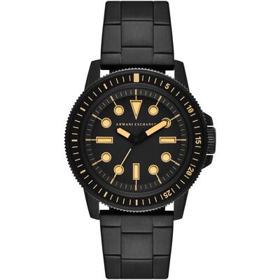 Armani Exchange Leonardo herenhorloge zwart AX1855 One Size Armani Exchange Leonardo herenhorloge zwart AX1855 One Size