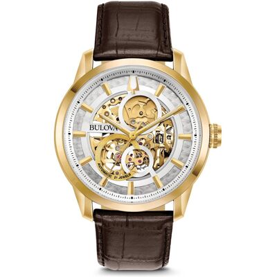 Bulova Automatisch / Wilton Heren Bruine Horloge 97A138 One Size Bulova Automatisch / Wilton Heren Bruine Horloge 97A138 One Size