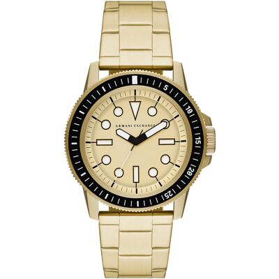 Armani Exchange Leonardo Heren Horloge Goudkleurig AX1854 One Size Armani Exchange Leonardo Heren Horloge Goudkleurig AX1854 One Size