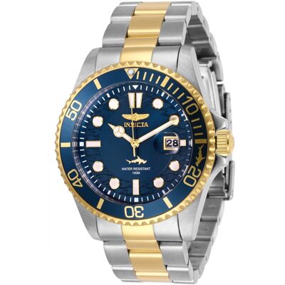 Invicta Pro Diver 30021 Heren Horloge - Quartz Uurwerk - Roestvrij Staal met blauwe Wijzerplaat - 43mm One Size Invicta Pro Diver 30021 Heren Horloge - Quartz Uurwerk - Roestvrij Staal met blauwe Wijzerplaat - 43mm One Size