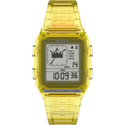 Timex Lca X Fortnite Heren Gele Horloge TW2W96600 One Size Timex Lca X Fortnite Heren Gele Horloge TW2W96600 One Size