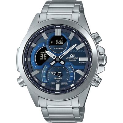 Casio Edifice Heren Zilveren Horloge ECB-30D-2AEF One Size Casio Edifice Heren Zilveren Horloge ECB-30D-2AEF One Size