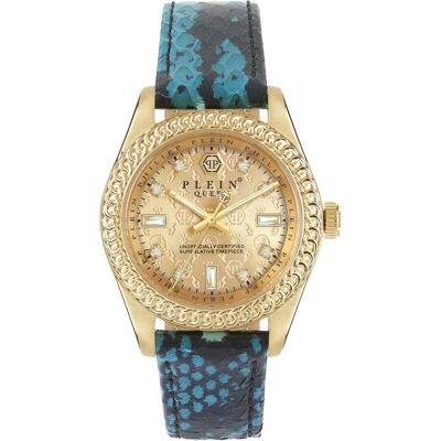 Philipp Plein Queen Dames Horloge Blauw PWDAA0221 One Size Philipp Plein Queen Dames Horloge Blauw PWDAA0221 One Size