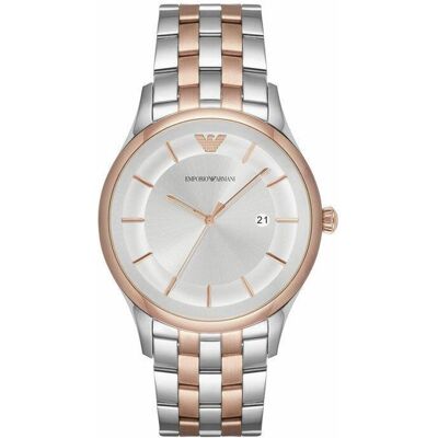 Emporio Armani AR11044 Lambda Zilveren Wijzerplaat Herenhorloge One Size Emporio Armani AR11044 Lambda Zilveren Wijzerplaat Herenhorloge One Size