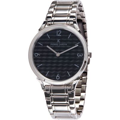 Pierre Cardin Pigalle Stripes herenhorloge Zilverkleurig CPI.2019 One Size Pierre Cardin Pigalle Stripes herenhorloge Zilverkleurig CPI.2019 One Size