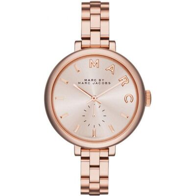Dames Horloge Marc Jacobs MBM3364 - Roze Goud Kast 33mm - Lederen Band Dames Horloge Marc Jacobs MBM3364 - Roze Goud Kast 33mm - Lederen Band