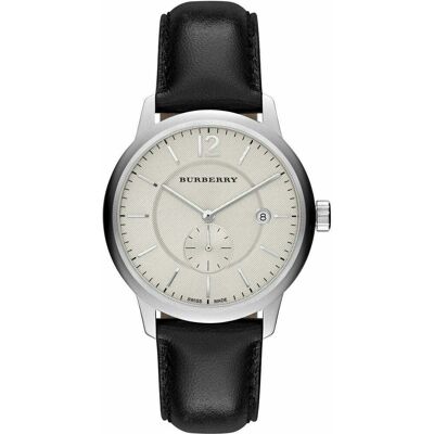 Burberry BU10000 Klassiek Rond Wijzerplaat Zwart Leer Herenhorloge One Size Burberry BU10000 Klassiek Rond Wijzerplaat Zwart Leer Herenhorloge One Size
