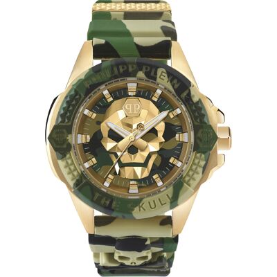 Philipp Plein The $kull Heren Horloge Groen PWAAA0921 One Size Philipp Plein The $kull Heren Horloge Groen PWAAA0921 One Size