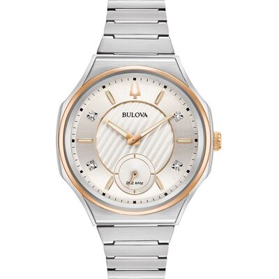 Bulova Curv dameshorloge Zilverkleurig 98P182 One Size Bulova Curv dameshorloge Zilverkleurig 98P182 One Size