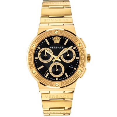 Versace VEZ900421 Herenhorloge Greca Logo Chrono One Size Versace VEZ900421 Herenhorloge Greca Logo Chrono One Size