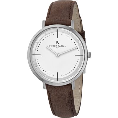 Pierre Cardin Belleville Park herenhorloge Bruin CBV.1026 One Size Pierre Cardin Belleville Park herenhorloge Bruin CBV.1026 One Size