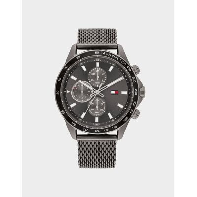 Accessories Tommy Hilfiger Miles Chronograph Mesh Bracelet Watch in Black One Size Accessories Tommy Hilfiger Miles Chronograph Mesh Bracelet Watch in Black One Size