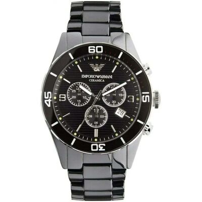 Emporio Armani AR1421 Herenhorloge Leo Ceramica One Size Emporio Armani AR1421 Herenhorloge Leo Ceramica One Size