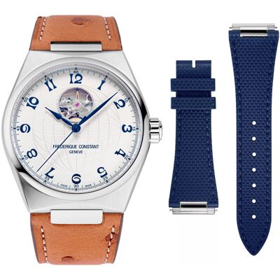 Frederique Constant Frédérique Constant Highlife Heart Beat Herenbruin Horloge FC-310AN4NH6 One Size Frederique Constant Frédérique Constant Highlife Heart Beat Herenbruin Horloge FC-310AN4NH6 One Size