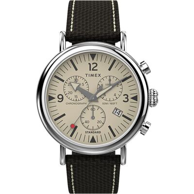 Timex Standard Chrono Heren Horloge Bruin TW2V43800 One Size Timex Standard Chrono Heren Horloge Bruin TW2V43800 One Size
