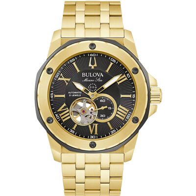 Bulova Marine Star herenhorloge Goudkleurig 98A273 One Size Bulova Marine Star herenhorloge Goudkleurig 98A273 One Size