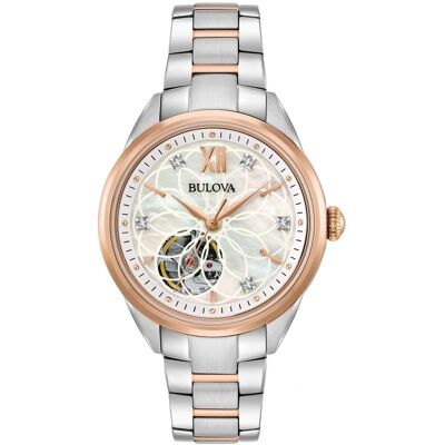 Bulova Nieuwe Automatische Dames Multikolor Horloge 98P170 One Size Bulova Nieuwe Automatische Dames Multikolor Horloge 98P170 One Size