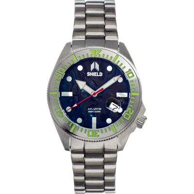 Shield Atlantic Abalone armbandhorloge met datum One Size Shield Atlantic Abalone armbandhorloge met datum One Size