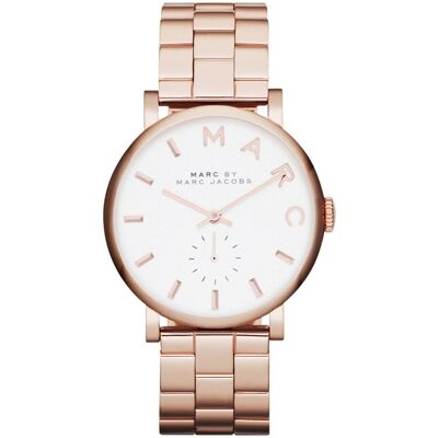Marc Jacobs MBM3244 Baker Rose Verguld Dameshorloge One Size Marc Jacobs MBM3244 Baker Rose Verguld Dameshorloge One Size