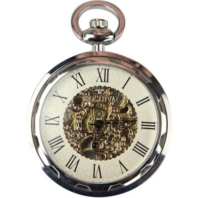 TruClothing Zilveren zakhorloge mechanisch Peaky Blinders Hunter automatisch One Size TruClothing Zilveren zakhorloge mechanisch Peaky Blinders Hunter automatisch One Size