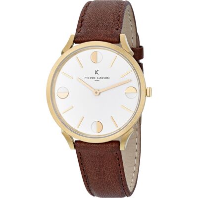 Pierre Cardin Pigalle Half Moon Unisex Horloge Bruin CPI.2012 One Size Pierre Cardin Pigalle Half Moon Unisex Horloge Bruin CPI.2012 One Size