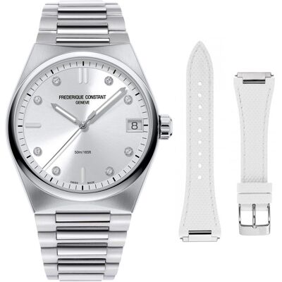 Frederique Constant Frédérique Constant Highlife Dames Zilveren Horloge FC-240SD2NH6B One Size Frederique Constant Frédérique Constant Highlife Dames Zilveren Horloge FC-240SD2NH6B One Size
