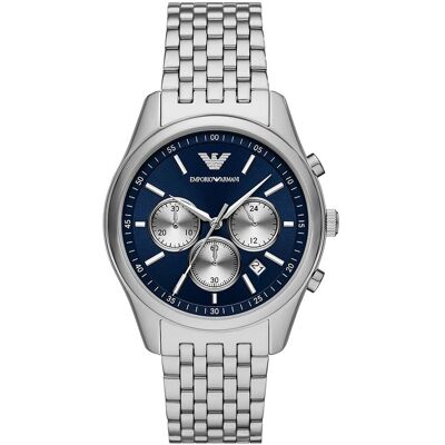 Emporio Armani Antonio Heren Zilveren Horloge AR11582 One Size Emporio Armani Antonio Heren Zilveren Horloge AR11582 One Size